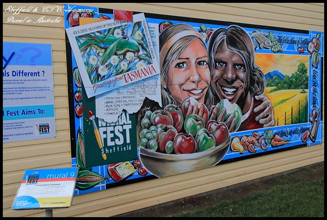 【澳洲塔斯馬尼亞】充滿藝術氣息的壁畫小鎮Sheffield &#038; ETC藍莓Muffin @小盛的流浪旅程