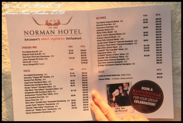 【澳洲布里斯本】Norman Hotel 最糟糕的素食餐廳 風味獨特的碳燒牛排 @小盛的流浪旅程